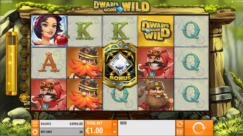 Играть в игровой автомат Dwarfs Gone Wild