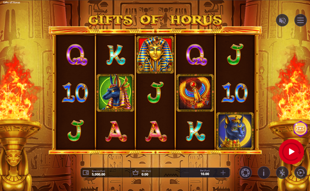 Играть в игровой автомат Gifts of Horus