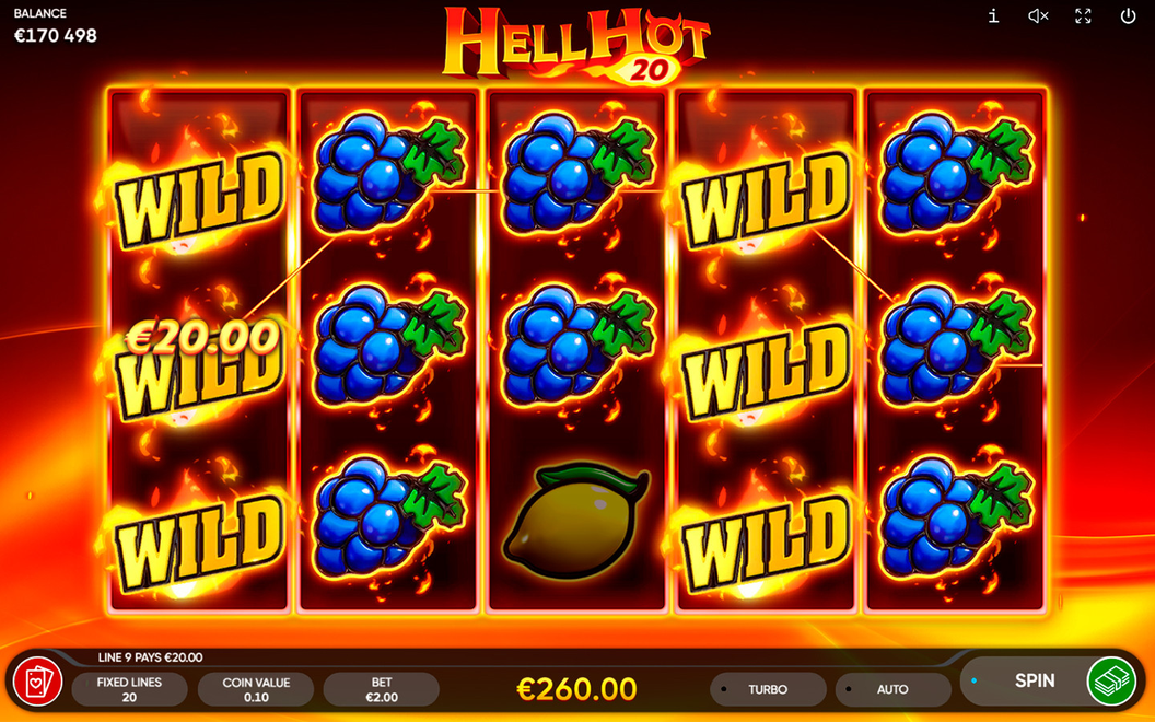 Играть в игровой автомат Hell Hot 20