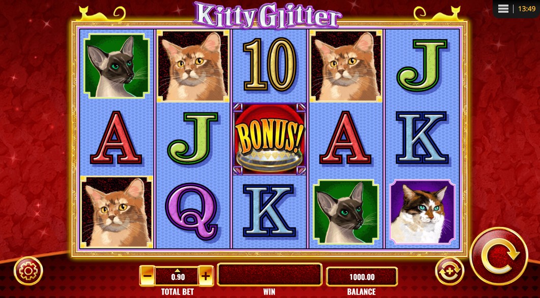 Играть в игровой автомат Kitty Glitter