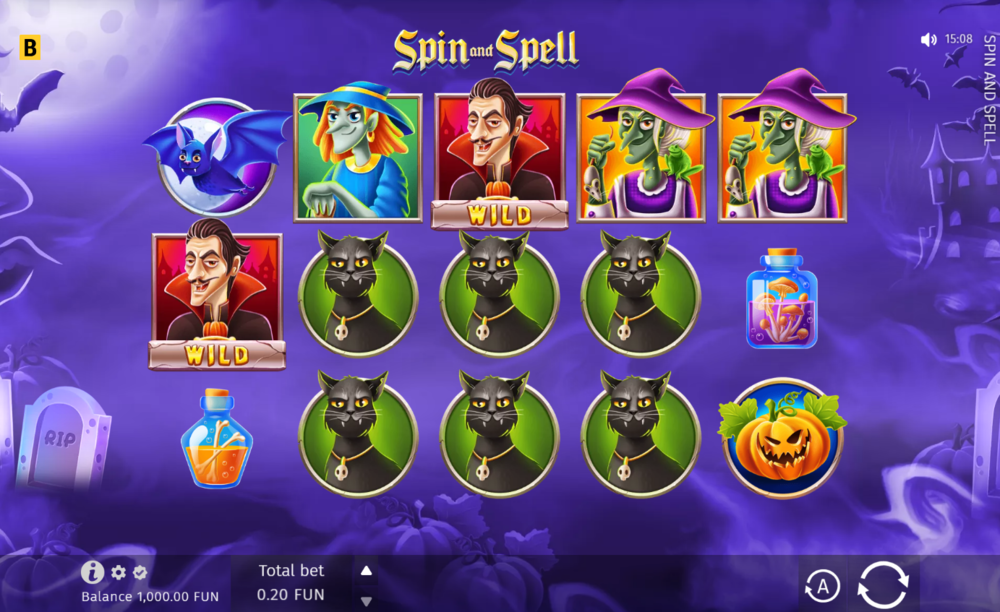 Играть в игровой автомат Spin and spell