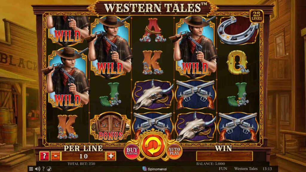 Играть в игровой автомат Western Tales