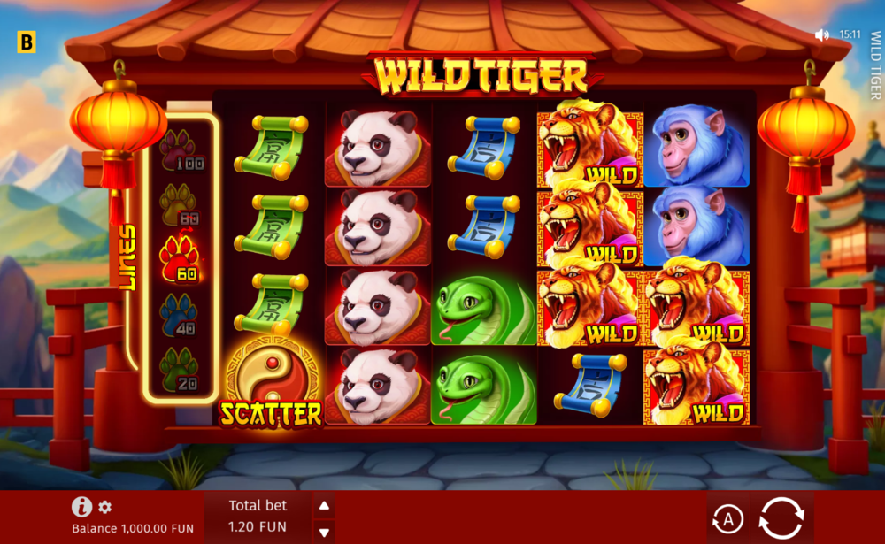 Играть в игровой автомат Wild Tiger